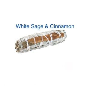 White Sage & Cinnamon Smudge Stick